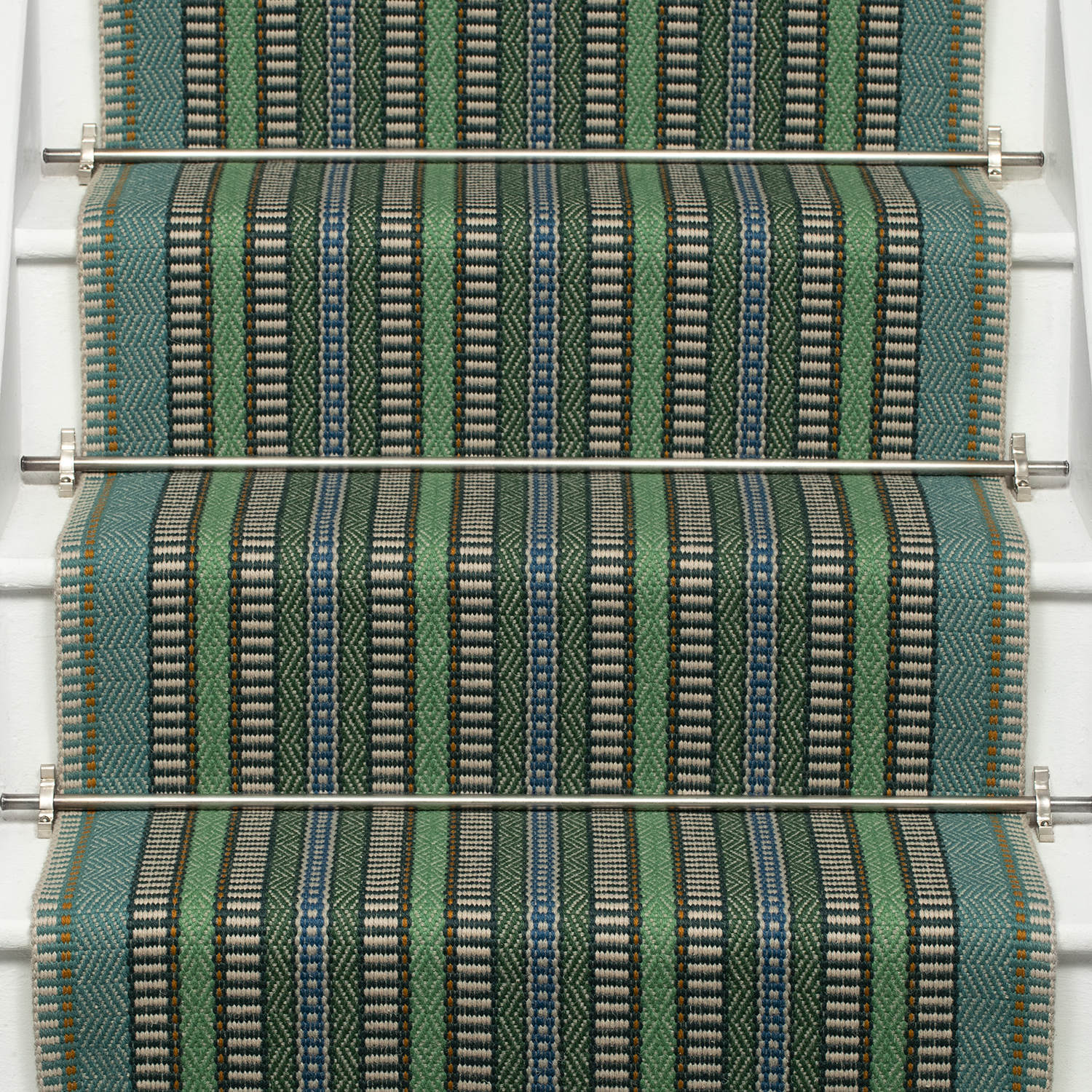 Morella Emerald stair runner by Roger Oates
