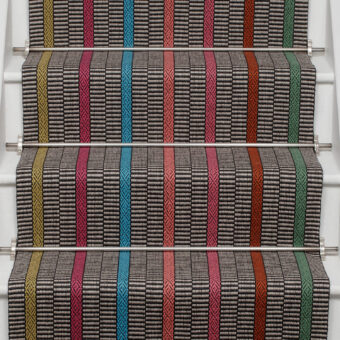 Kahlo Sinoir stair runner by Roger Oates
