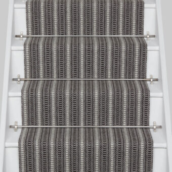 Malton Light Grey stair runner by Roger Oates