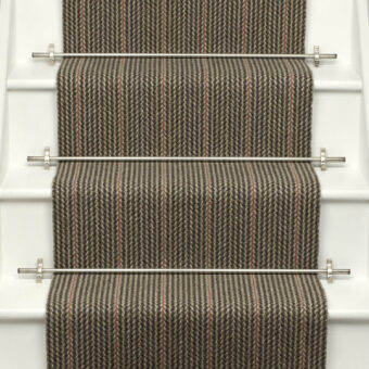 Broadcloth Russet stair runner by Roger Oates