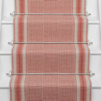 Mila Terracotta stair runner by Roger Oates
