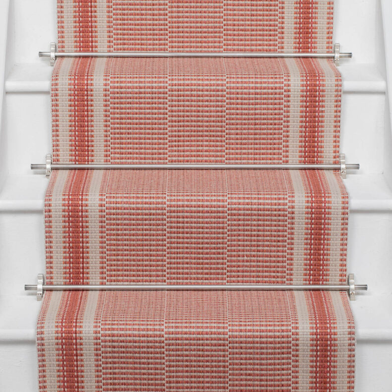 Mila Terracotta stair runner by Roger Oates