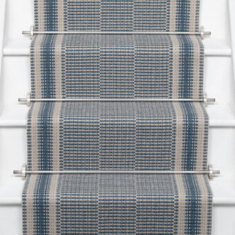 Mila Indigo stair runner by Roger Oates