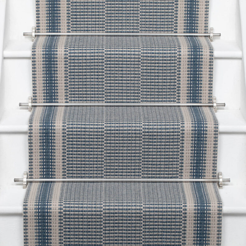 Mila Indigo stair runner by Roger Oates