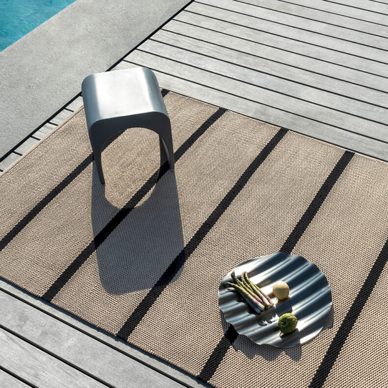 Deck Charcoal Black Outdoor 496805 rug by Brink