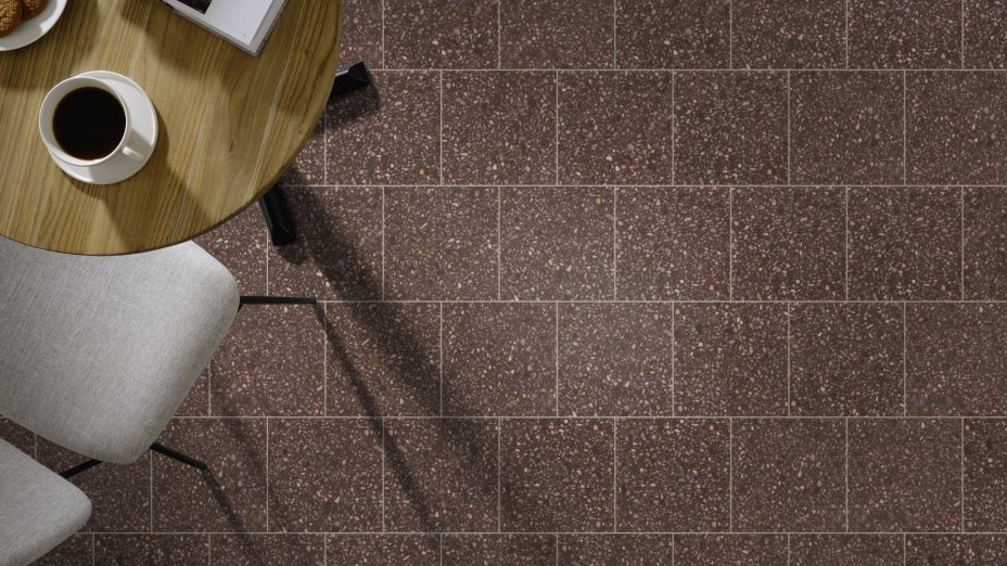 The Bonded Stone design of Horizon luxury vinyl tile by Amtico