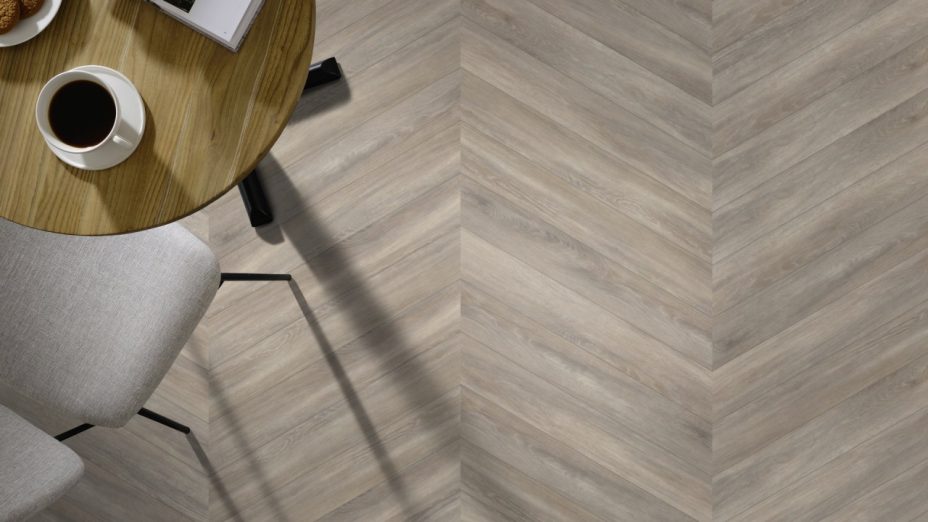 The Halcyon Pleat design of Ashdown Oak luxury vinyl tile by Amtico
