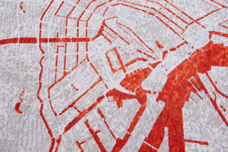 Cities Collection Amsterdam Orange Cut 9323 rug by Louis De Poortere