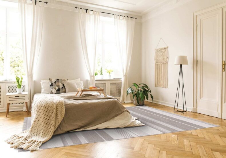 Panama Light Grey rug by Agnella