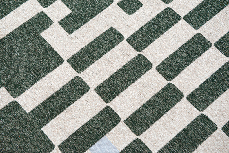 Craft Collection Chess Deep Green 9339 rug by Louis De Poortere
