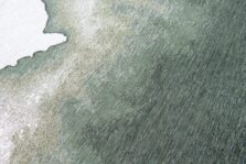 Meditation Collection Lagoon Palm Green 9331 rug by Louis De Poortere