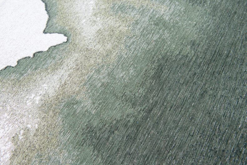 Meditation Collection Lagoon Palm Green 9331 rug by Louis De Poortere