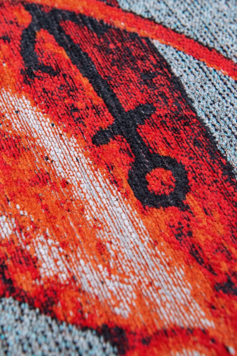 Pop Collection Steam Red 9389 rug by Louis De Poortere