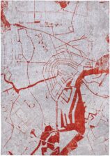Cities Collection Amsterdam Orange Cut 9323 rug by Louis De Poortere