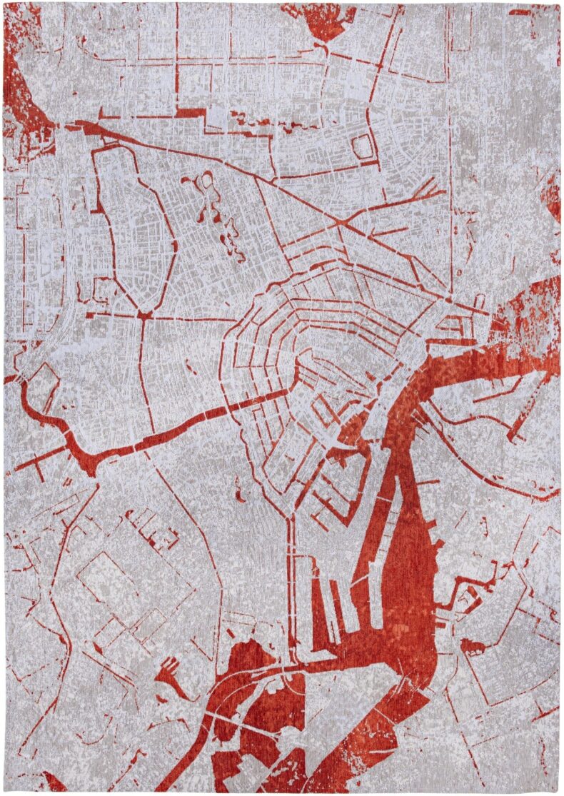 Cities Collection Amsterdam Orange Cut 9323 rug by Louis De Poortere