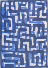 Craft Collection Kuba Ultramarine 9336 rug by Louis De Poortere