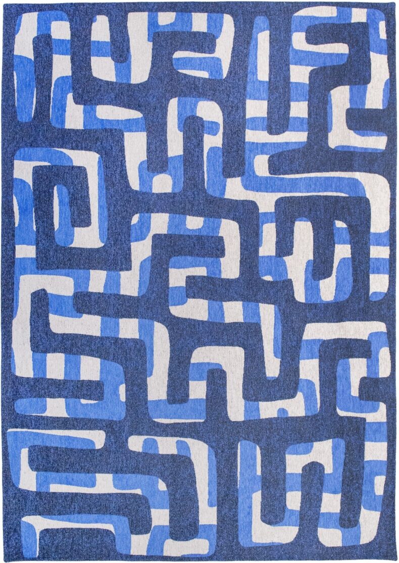 Craft Collection Kuba Ultramarine 9336 rug by Louis De Poortere