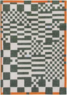 Craft Collection Chess Deep Green 9339 rug by Louis De Poortere