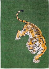 Pop Collection Green on Fire 9388 rug by Louis De Poortere