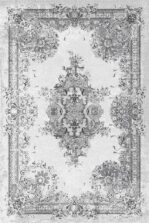 Meri Graphite rug by Agnella
