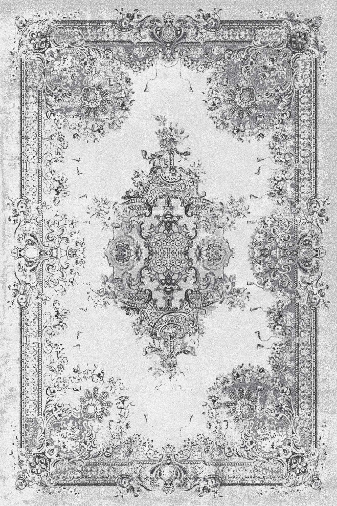 Meri Graphite rug by Agnella