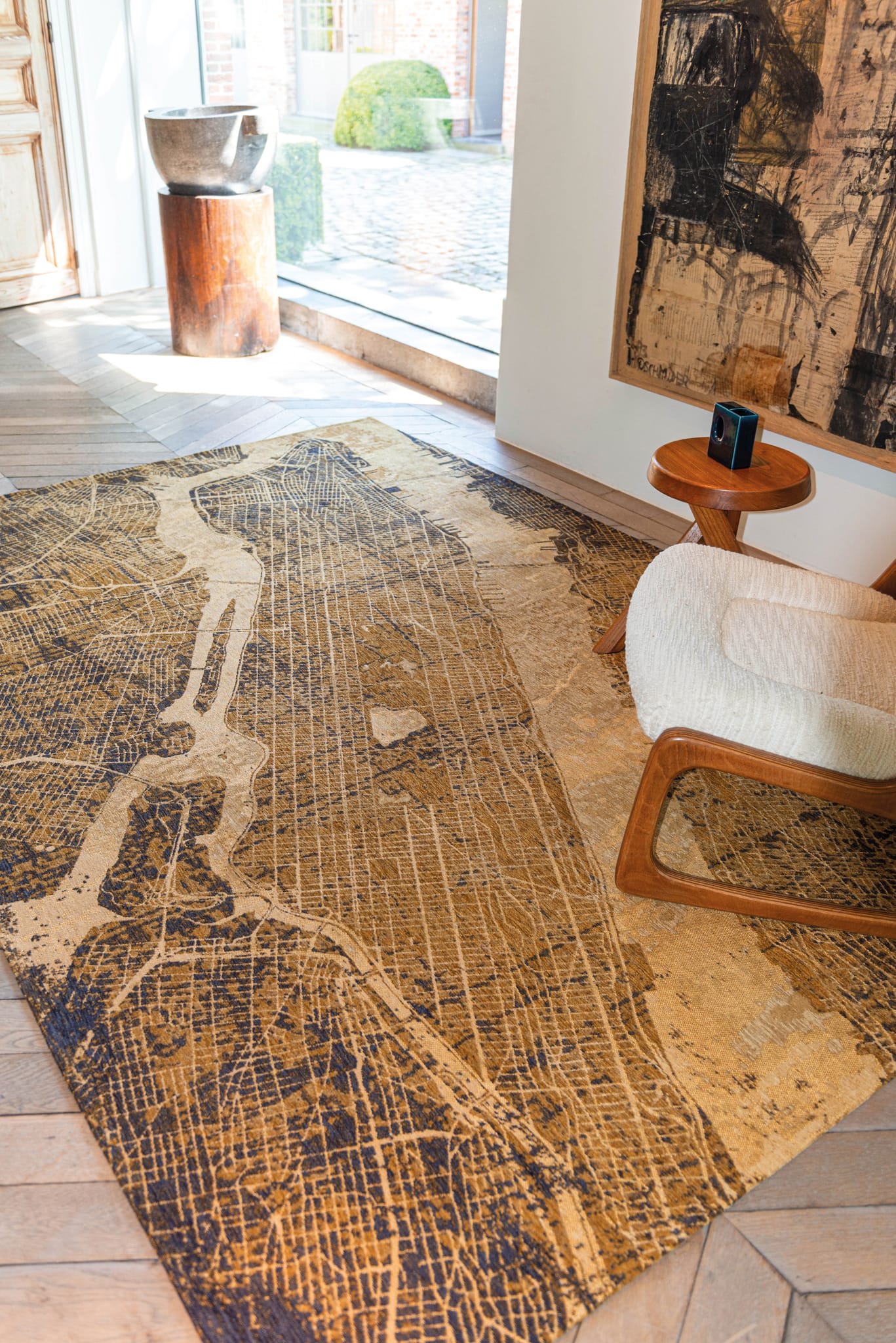 Cities Collection New York Gatsby Gold 9315 rug by Louis De Poortere