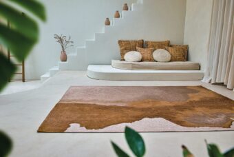 Meditation Collection Lagoon Chestnut 9326 rug by Louis De Poortere