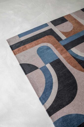 Module Collection Nuance Camel Blue 9196 rug by Louis De Poortere