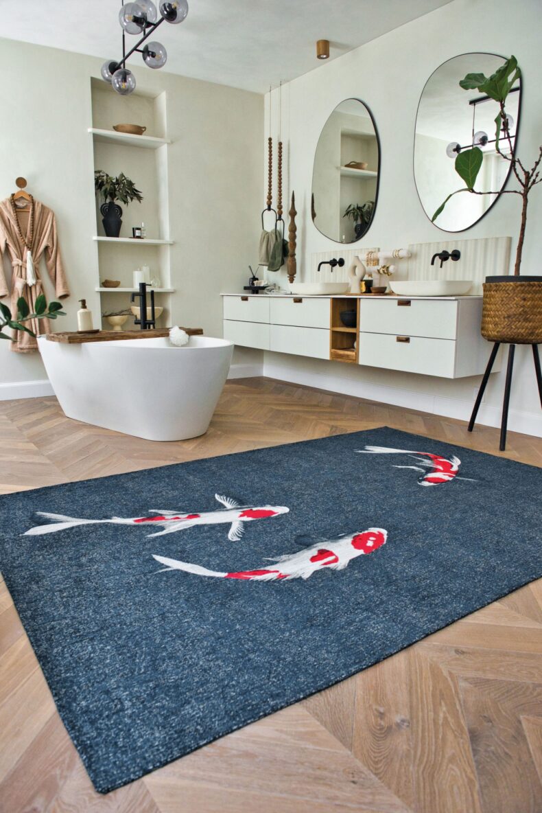 Pop Collection Japnese Pond 9390 rug by Louis De Poortere
