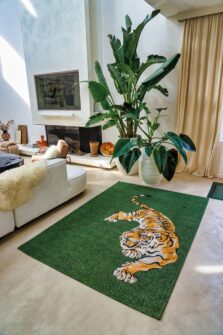 Pop Collection Green on Fire 9388 rug by Louis De Poortere