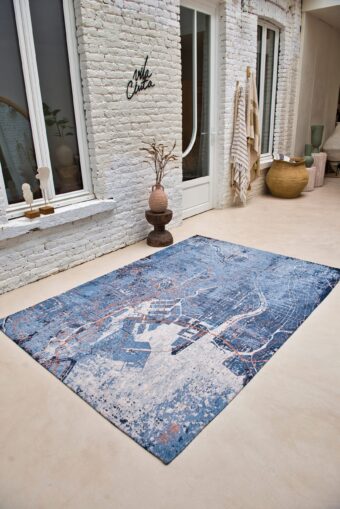 Cities Collection Tokyo Conductive Blue 9314 rug by Louis De Poortere