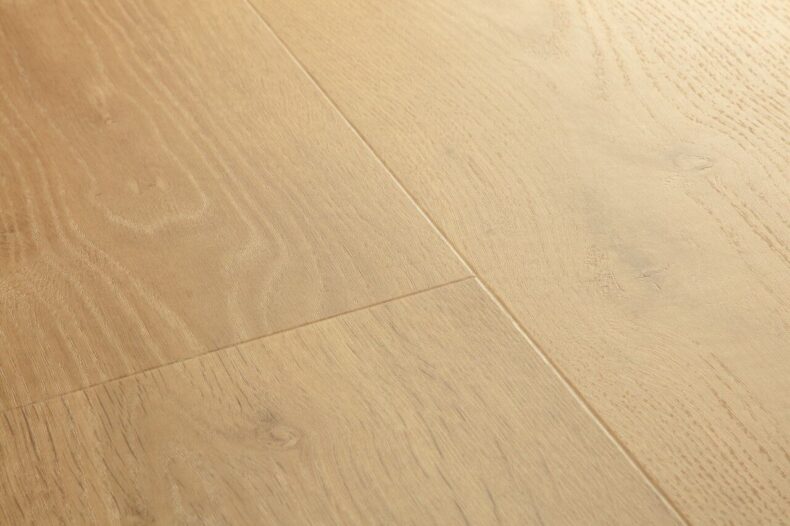 View of Elegant Oak Natural AVMPU40316 luxury vinyl tile by Quick-Step Livyn