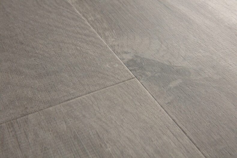 View of Cotton Oak Cozy Grey AVMPU40202 luxury vinyl tile by Quick-Step Livyn