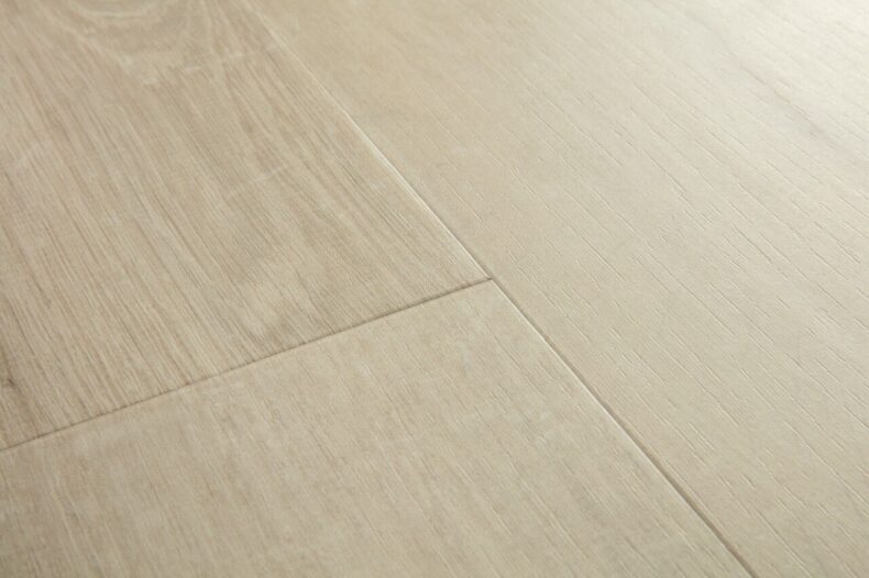 View of Cotton Oak Beige AVMPU40103 luxury vinyl tile by Quick-Step Livyn