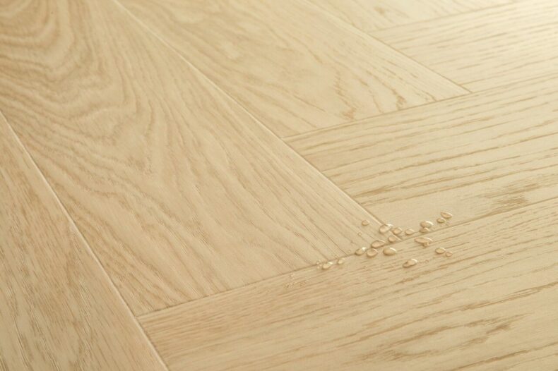 View of Pure Oak Blush AVHBU40359 luxury vinyl tile by Quick-Step Livyn