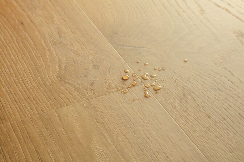 View of Coast Oak Honey AVSPT40320 luxury vinyl tile by Quick-Step Livyn