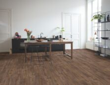 View of Autumn Oak Chocolate AVMPU40199 luxury vinyl tile by Quick-Step Livyn