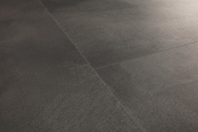 View of Soft Graphite AVMTU40326 luxury vinyl tile by Quick-Step Livyn