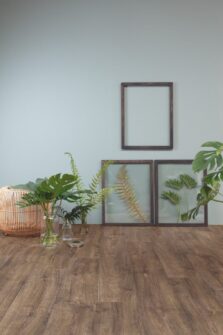 View of Autumn Oak Chocolate AVMPU40199 luxury vinyl tile by Quick-Step Livyn