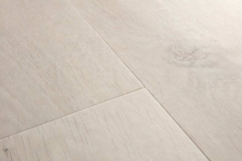 View of Cotton Oak White Blush AVMPU40200 luxury vinyl tile by Quick-Step Livyn