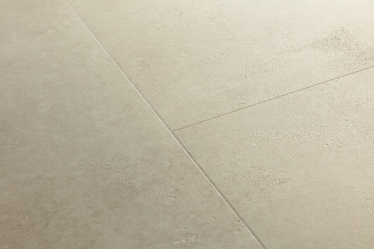 View of Sandstone Concrete AVMTU40274 luxury vinyl tile by Quick-Step Livyn