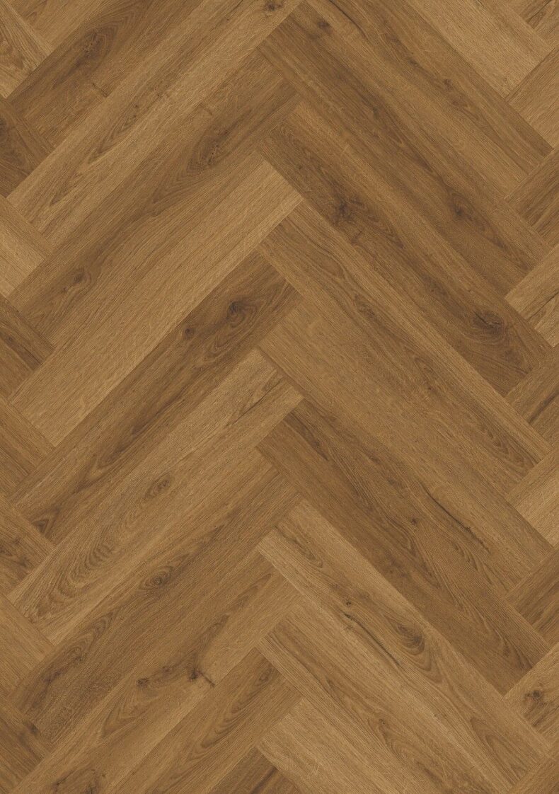 View of Botanic Caramel Oak AVHBU40364 luxury vinyl tile by Quick-Step Livyn
