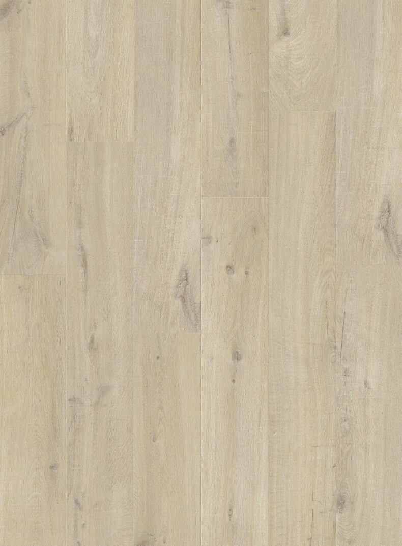 View of Cotton Oak Beige AVMPU40103 luxury vinyl tile by Quick-Step Livyn