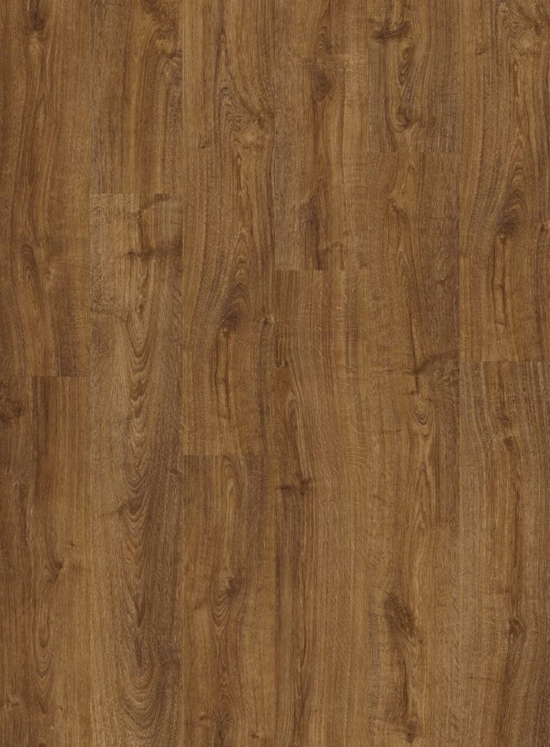 View of Autumn Oak Brown AVMPU40090 luxury vinyl tile by Quick-Step Livyn