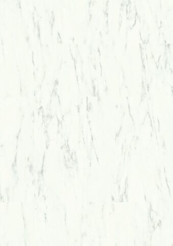 View of Marble Carrara White AVSTT40136 luxury vinyl tile by Quick-Step Livyn