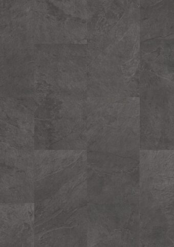 View of Black Slate AVSTT40035 luxury vinyl tile by Quick-Step Livyn