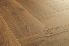 View of Botanic Caramel Oak AVHBU40364 luxury vinyl tile by Quick-Step Livyn