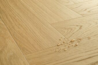 View of Pure Oak Honey AVHBU40360 luxury vinyl tile by Quick-Step Livyn