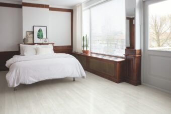 View of Snow Pine AVMPU40204 luxury vinyl tile by Quick-Step Livyn