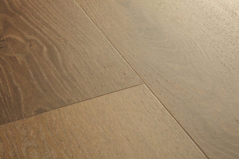 View of Elegant Oak Fumed AVMPU40317 luxury vinyl tile by Quick-Step Livyn